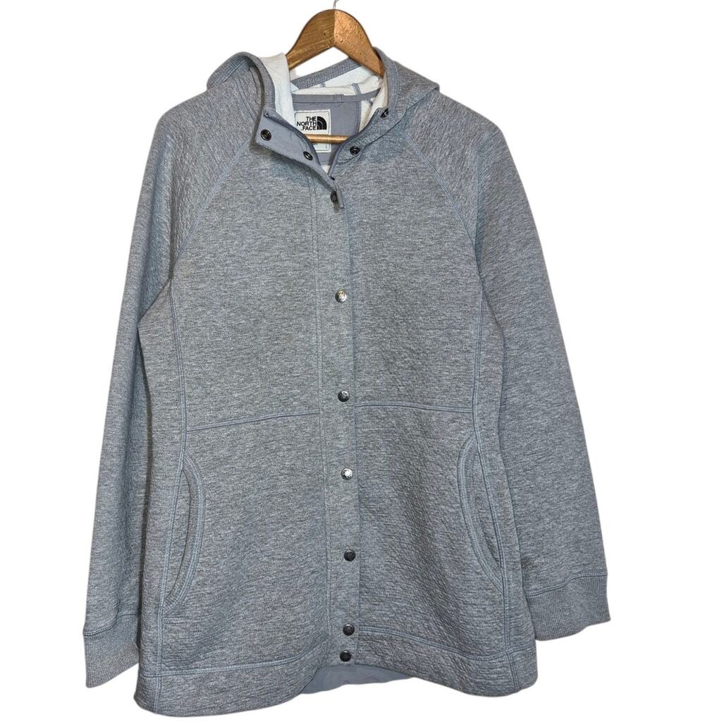 The North Face Women's Neo Thermal Snap Hoodie Double Layer Fleece Jacket LG